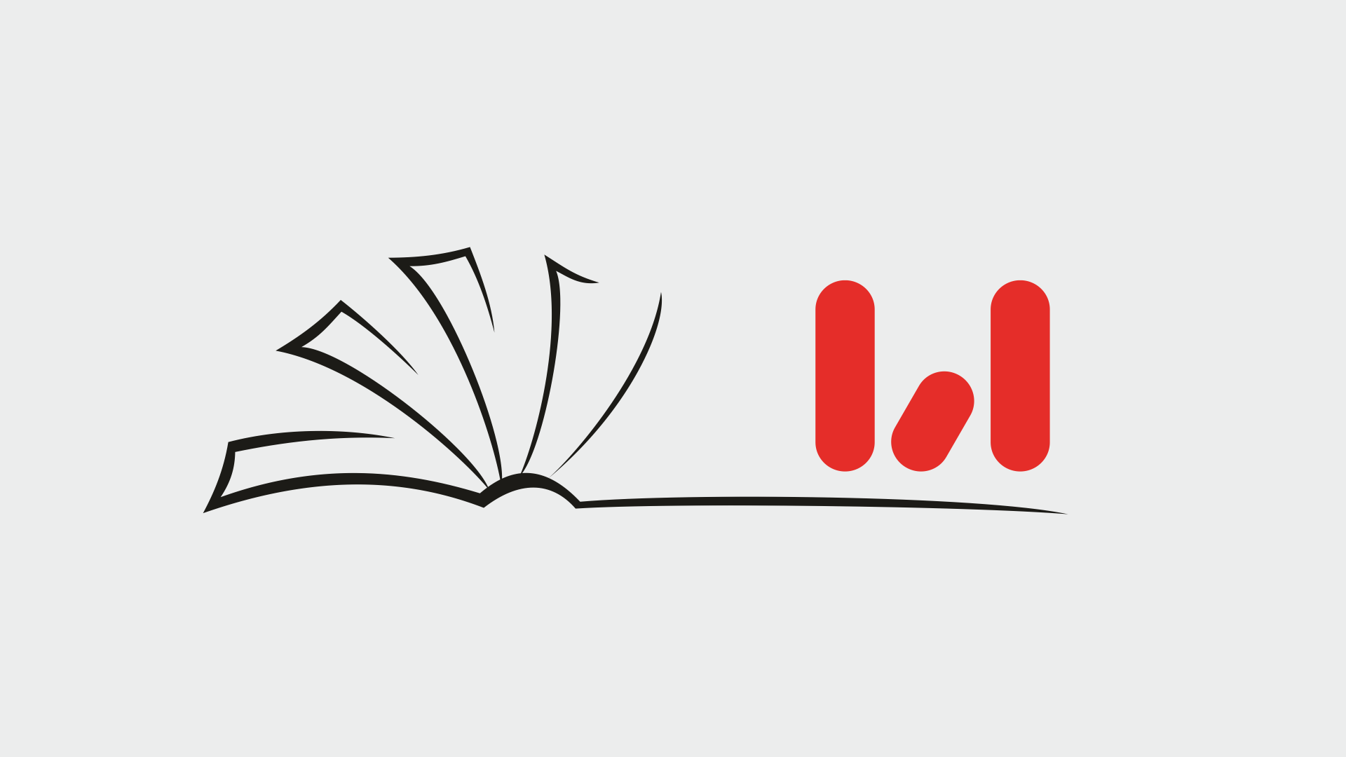 Czerwone logo wydawnictwa w kształcie litery W