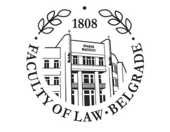 Logo Wydziału Prawa Uniwersytetu w Belgradzie
