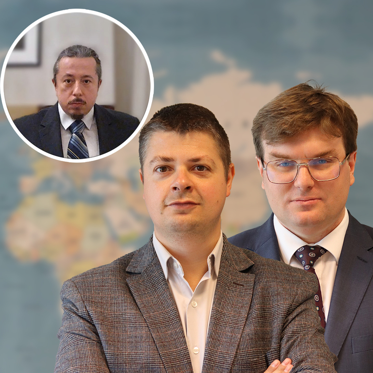 Prof. Wojciech Woźniak, dr Tomasz Lachowski i dr Mateusz Piątkowski