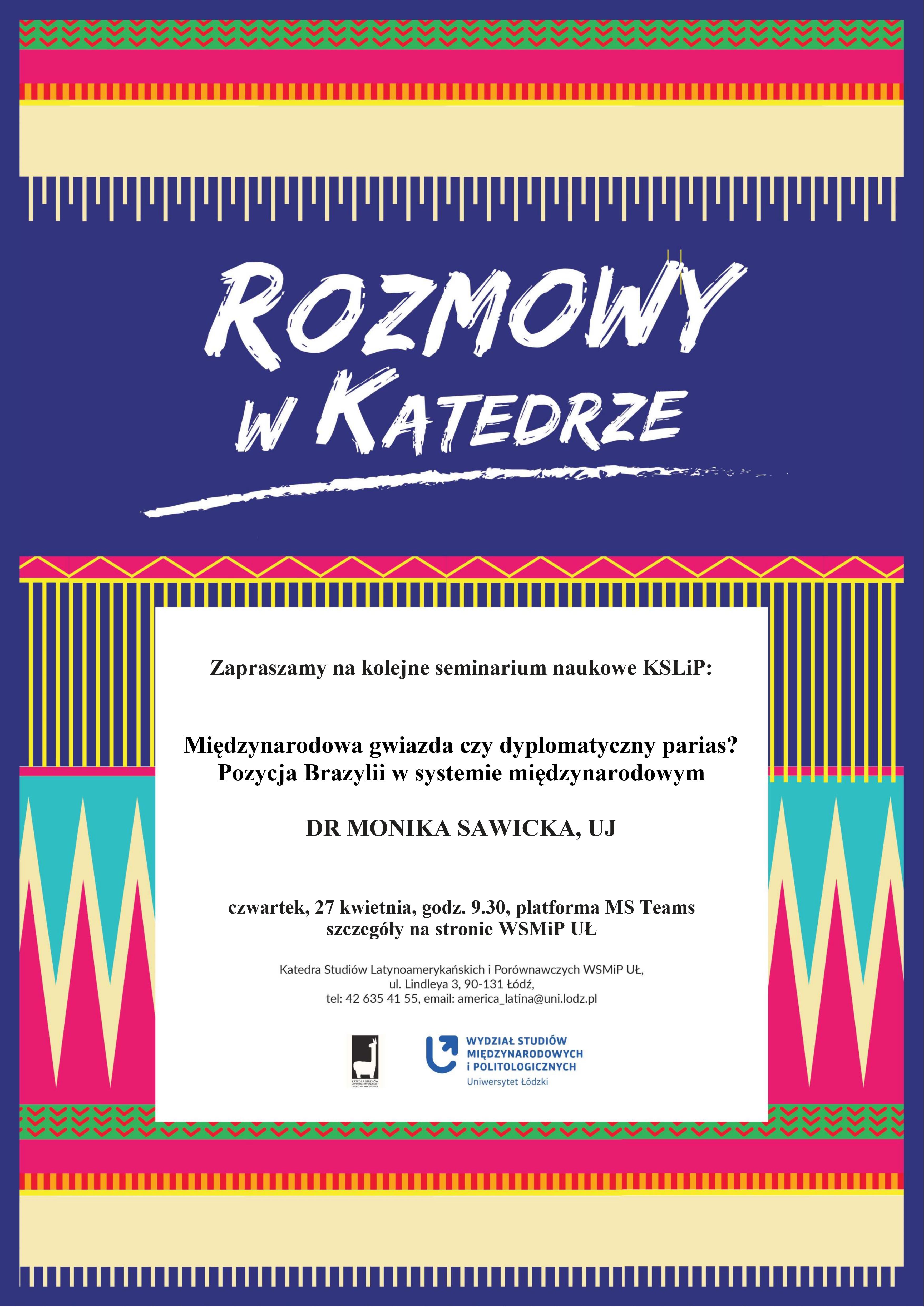 plakat ozdobny wydarzenia rozmowy w katedrze