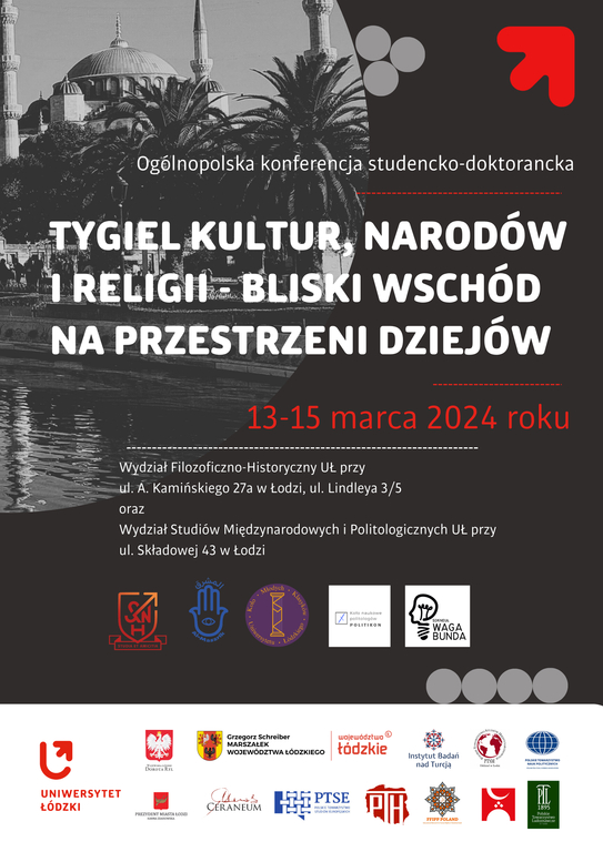 grafika ozdobna przedstawiająca plakat informacyjny na temat konferencji