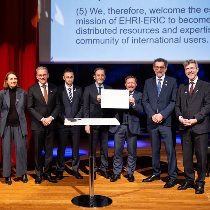 Goście w trakcie inauguracji EHRI-ERIC.