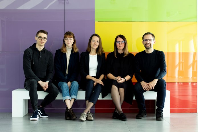 Project team members from the University of Lodz who are sitting