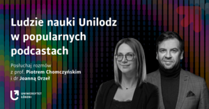 Zdjęcia portretowe prof. Piotra Chomczyńskiego i dr Joanny Orzeł