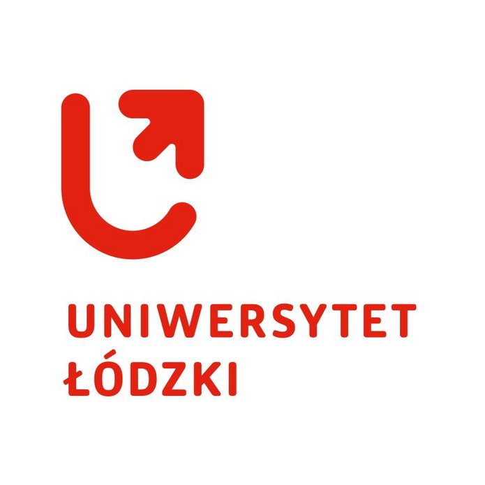 czerwone logo uł na białym tle