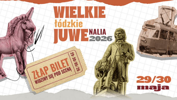 Grafika z napisem Wielkie łódzkie Juwenalia 2026