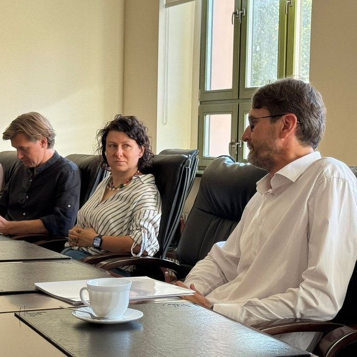 Uczestnicy spotkania "Kawa z rektorem"