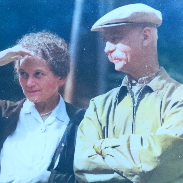 Professor Tadeusz Kotarbiński with his wife