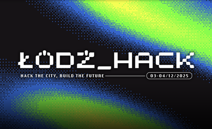 Łódź_Hack. Baner promujący wydarzenie