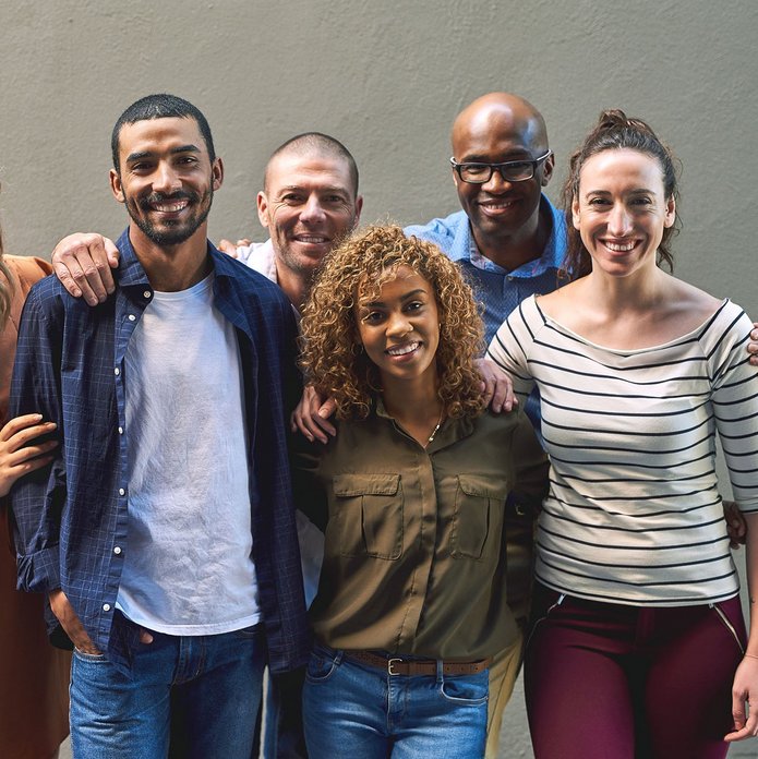 a decorative element: a group of people from different countries