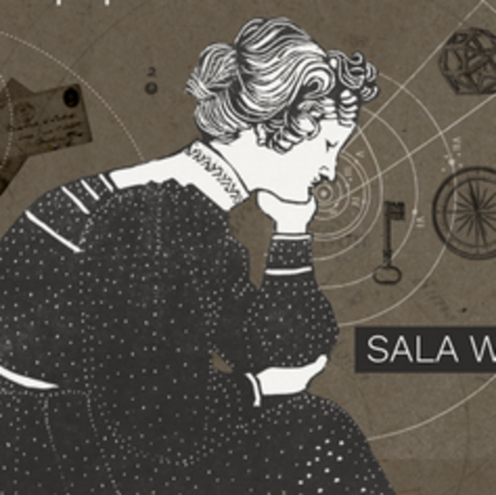 Zamyślona postać podpierająca ręką głowę