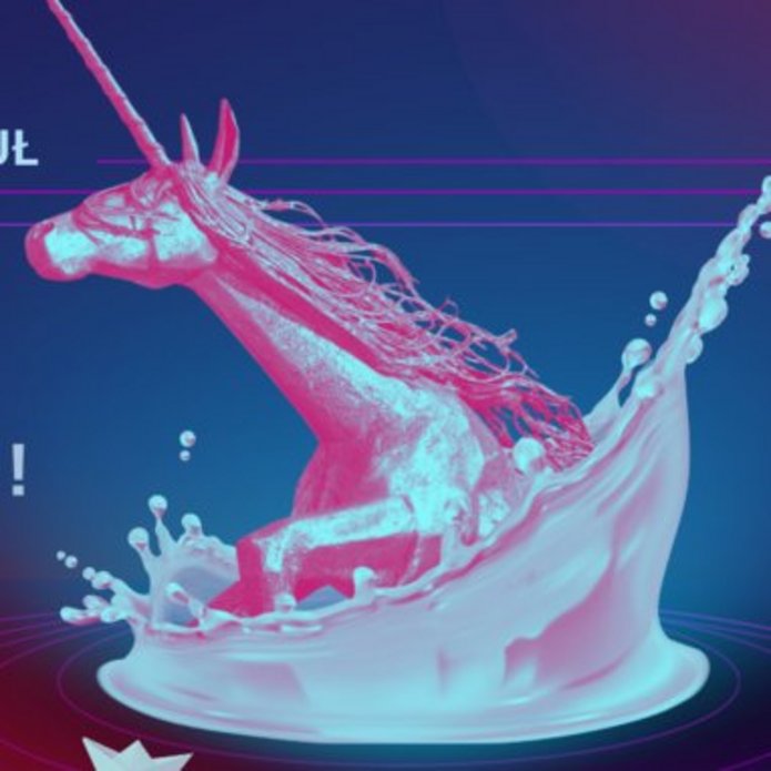 a graphic of Juwenalia Student Festival with the Lodz Unicorn