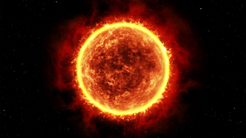 a graphic of burning planet