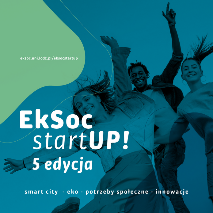a banner of the 5th edition of the EkSoc StartUP! competition