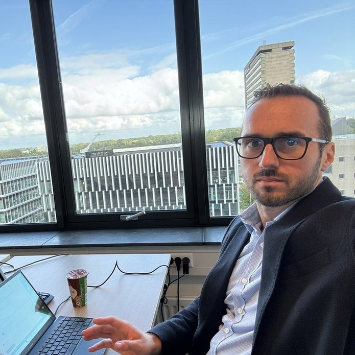 Michał Kobierecki during his stay in Rotterdam