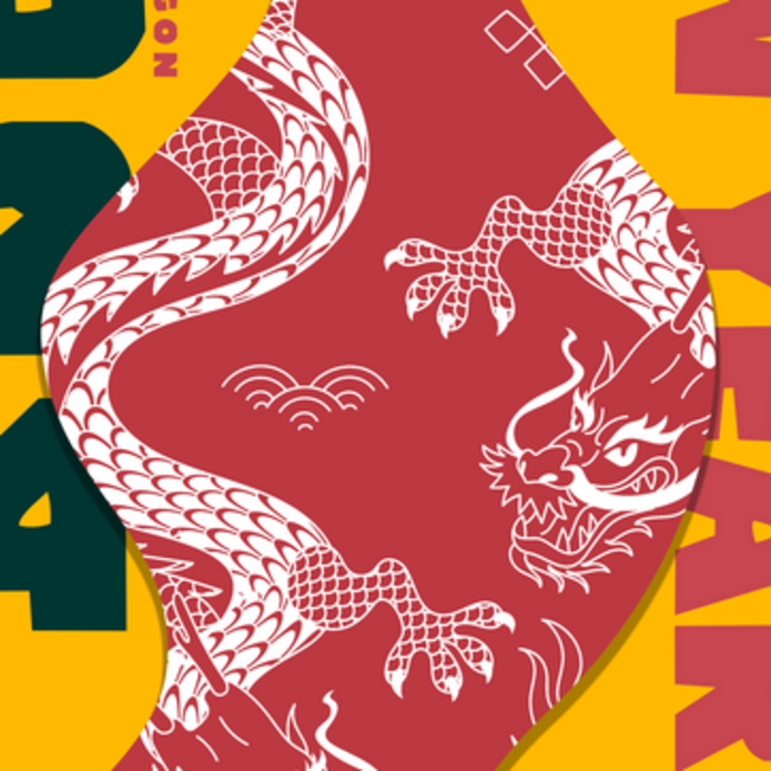 grafika ozdobna prezentująca plakat wydarzenia nawiązujący do kultury wschodu