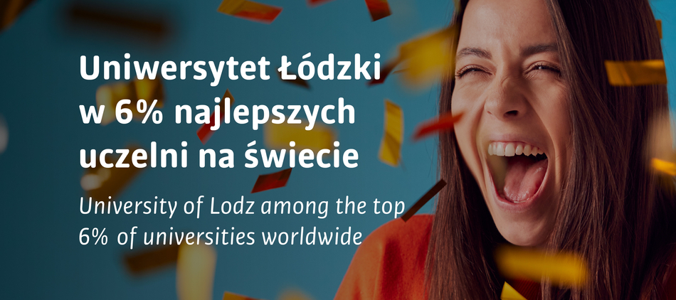 A graphic: University of Lodz among 6 percent of the best universities in the world