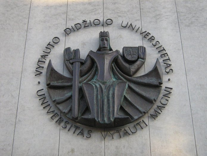 logo of the univeristy in Lithuania