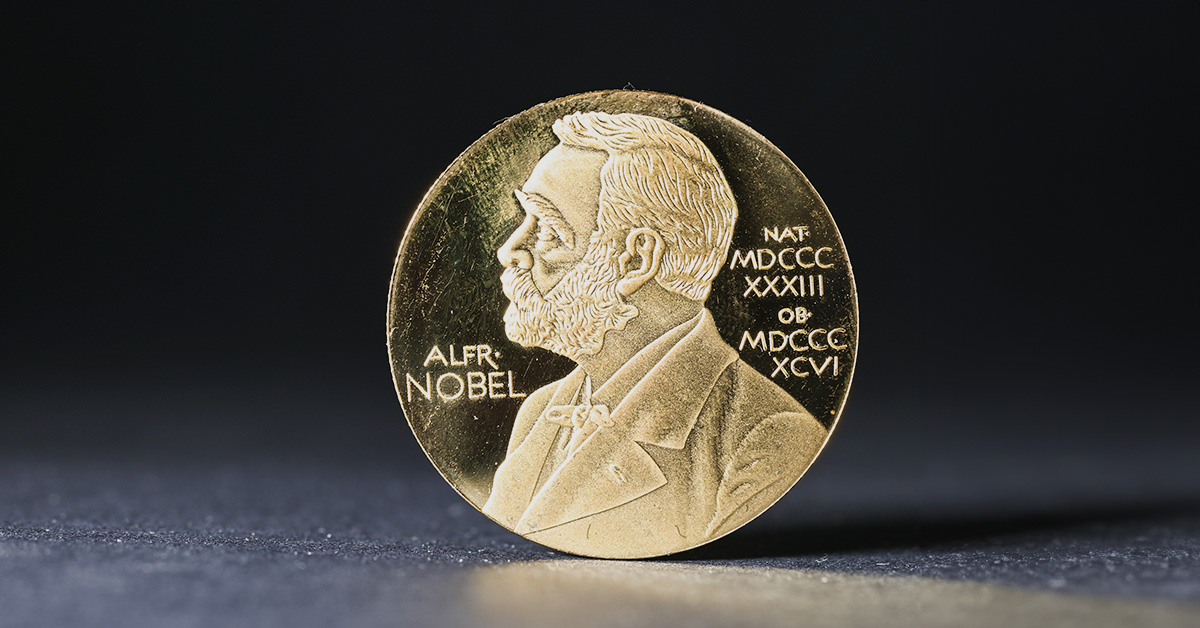 Medal z wizerunkiem Alfreda Nobla