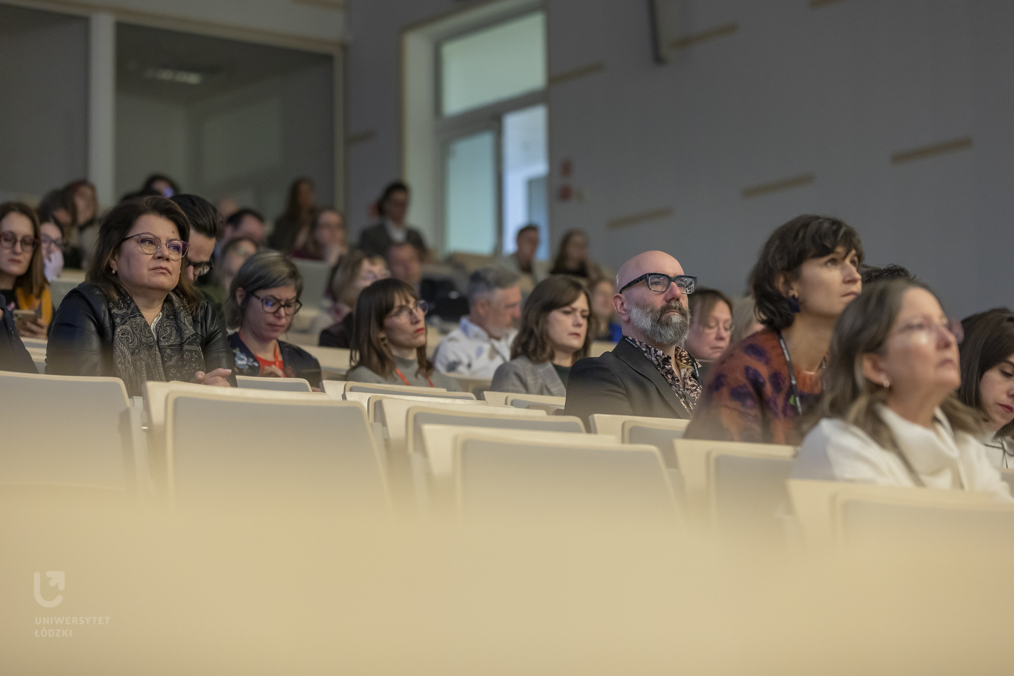 conference attendees at the auditorium