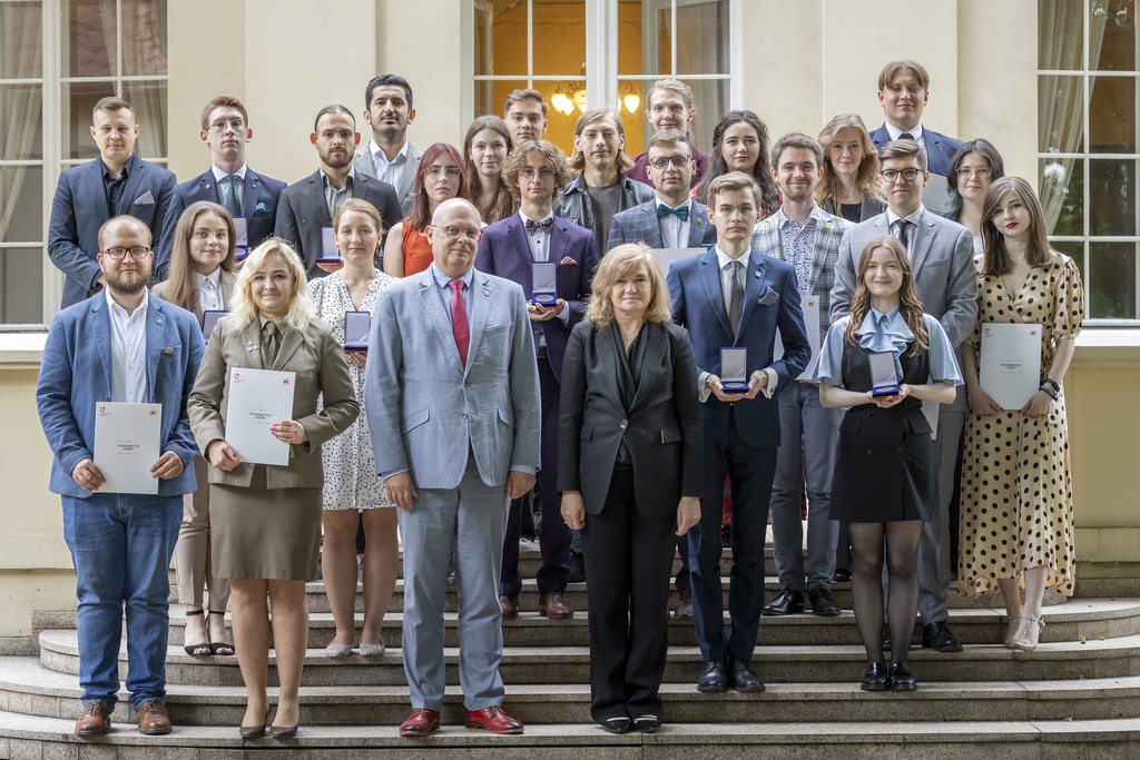 honourees with the authorities of the University of Lodz 